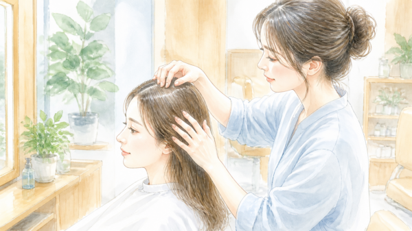 美容師だからこそできる頭皮と毛流れに調和したヘアスカルプ技術